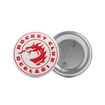 Placka logo Oceláři - bílá
