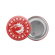 Placka logo Oceláři - červená