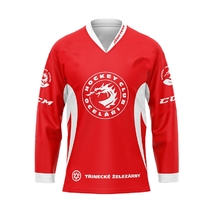 Tréninkový dres HC Oceláři červený