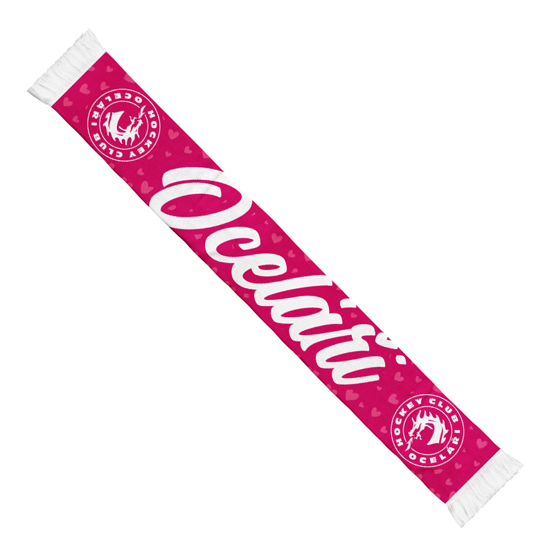 Šála HD růžová Hockey HC Oceláři Třinec