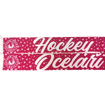 Šála HD růžová Hockey HC Oceláři Třinec