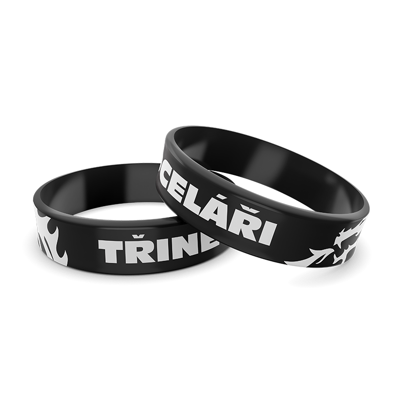 Silikonový náramek pro děti drak černý Oceláři