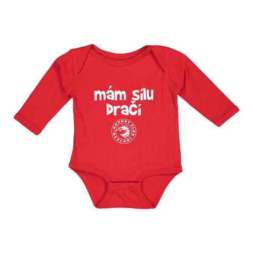 Body baby Mám sílu dračí long sleeve HC Oceláři Třinec