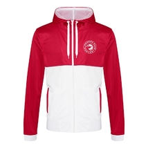 Mikina pánská červeno bílá sportovní logo Oceláři