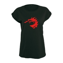 Tričko dámské červený drak Oceláři černé