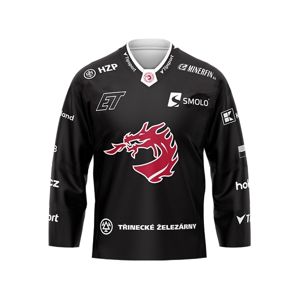 Originální dres HC Oceláři pro sezónu 23/24 černý (vánoční objednávky max. do 26. 11.)