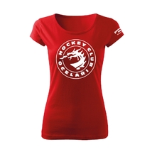 Tričko dámské klasik logo Oceláři - červené
