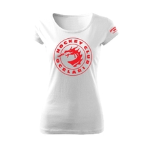 Tričko dámské klasik logo Oceláři - bílé
