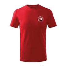 Tričko dětské sportovní červené s výšivkou loga Oceláři